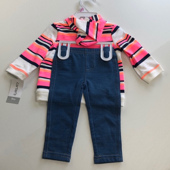 Baby girl leggings and sweater set 9 month - Picture 4 of 4